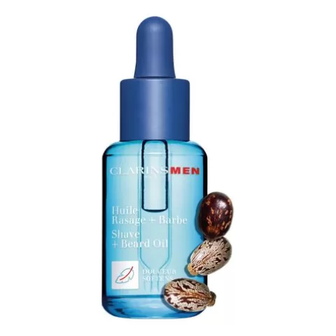 Clarins Scheren | men Shave + Beard Oil