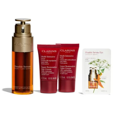 Clarins Double Serum Collectie | Double Serum & Super Restorative. Anti-Ageing Routine.