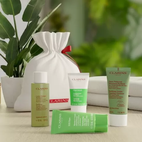 Clarins Reiniging & Lotions | Ontdekkingsset Zuiverende Reinigingsroutine