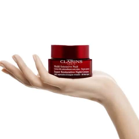Clarins Nachtverzorging | Super Restorative Night Cream - Alle Huidtypes 50+